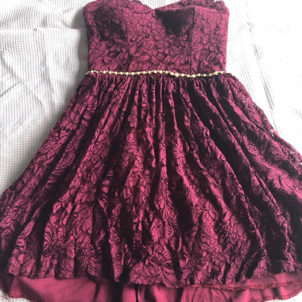 Maroon colored Dress from Nordstrom.